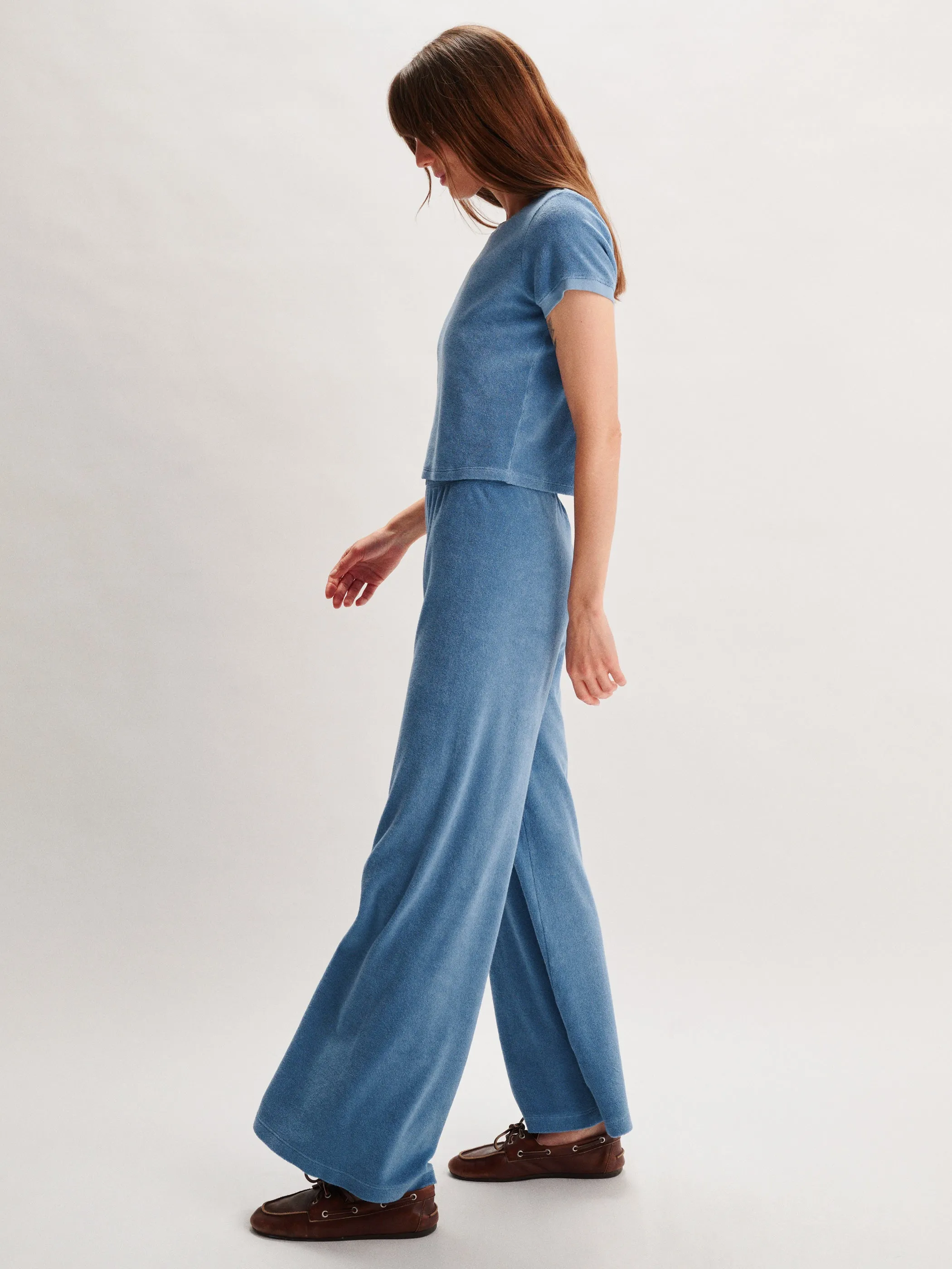 The Zephyra Flare Pants in Terry