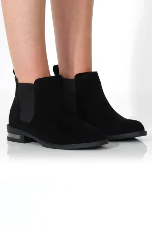 Thirza Black Suede Chelsea Boot