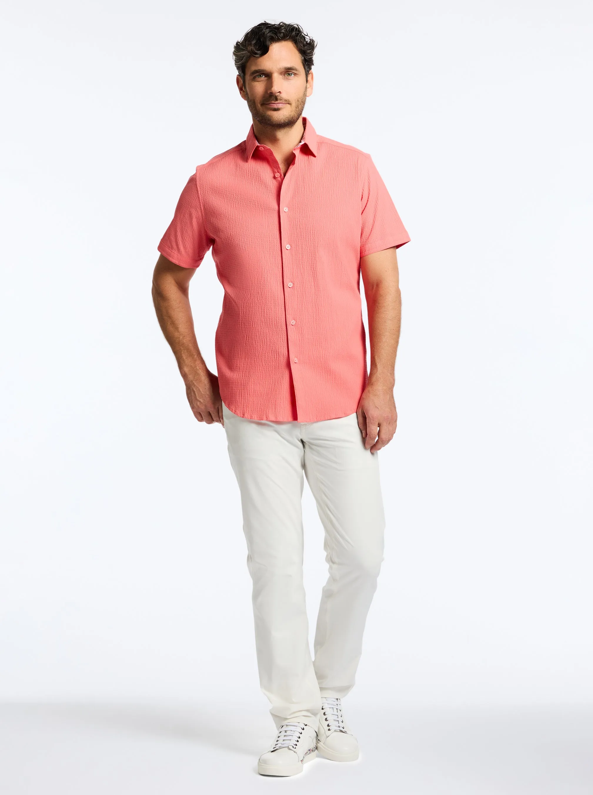 THRESHER SHORT SLEEVE BUTTON DOWN SHIRT