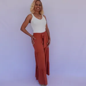Tiered Wide Leg Pant