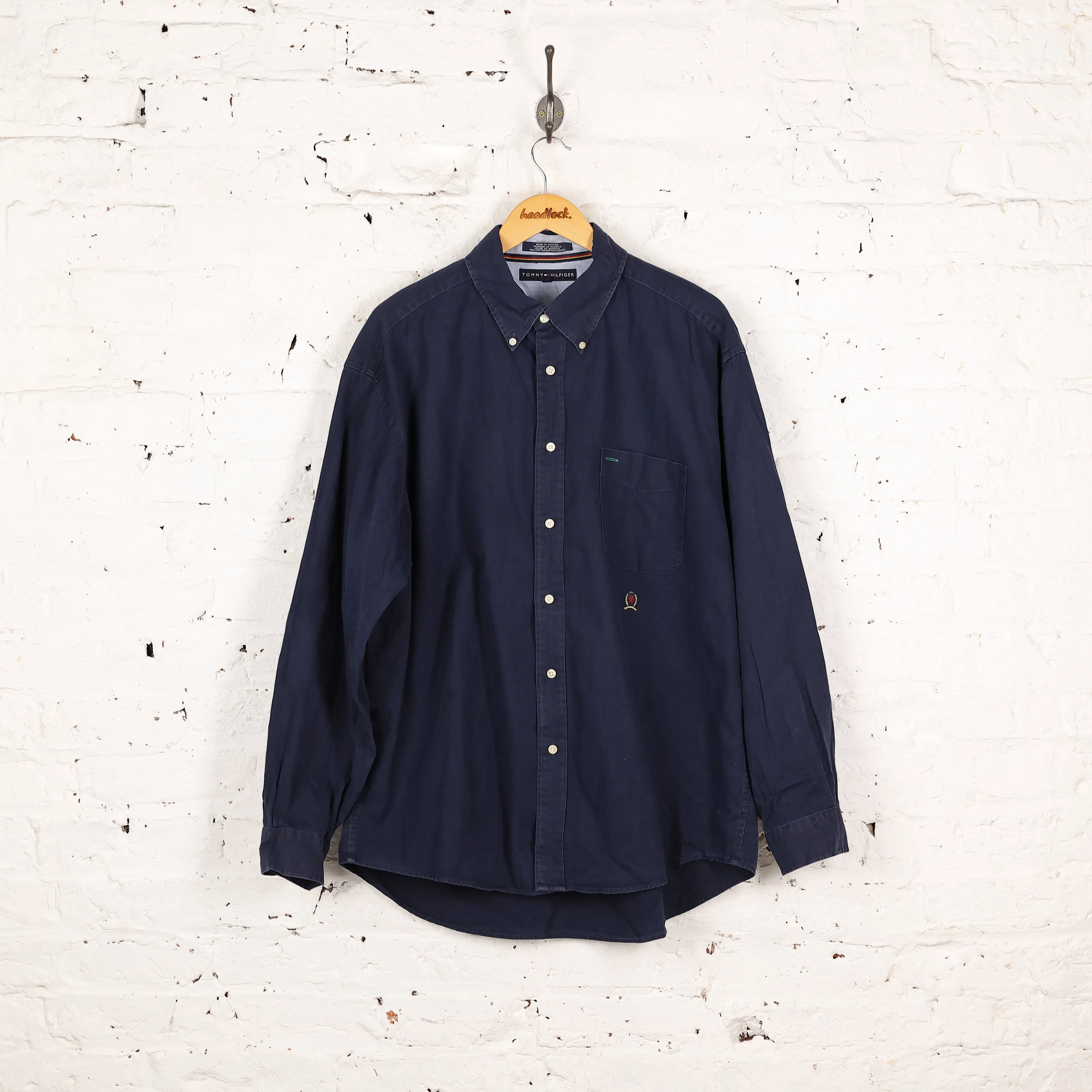 Tommy Hilfiger Button Down Shirt - Blue - XL