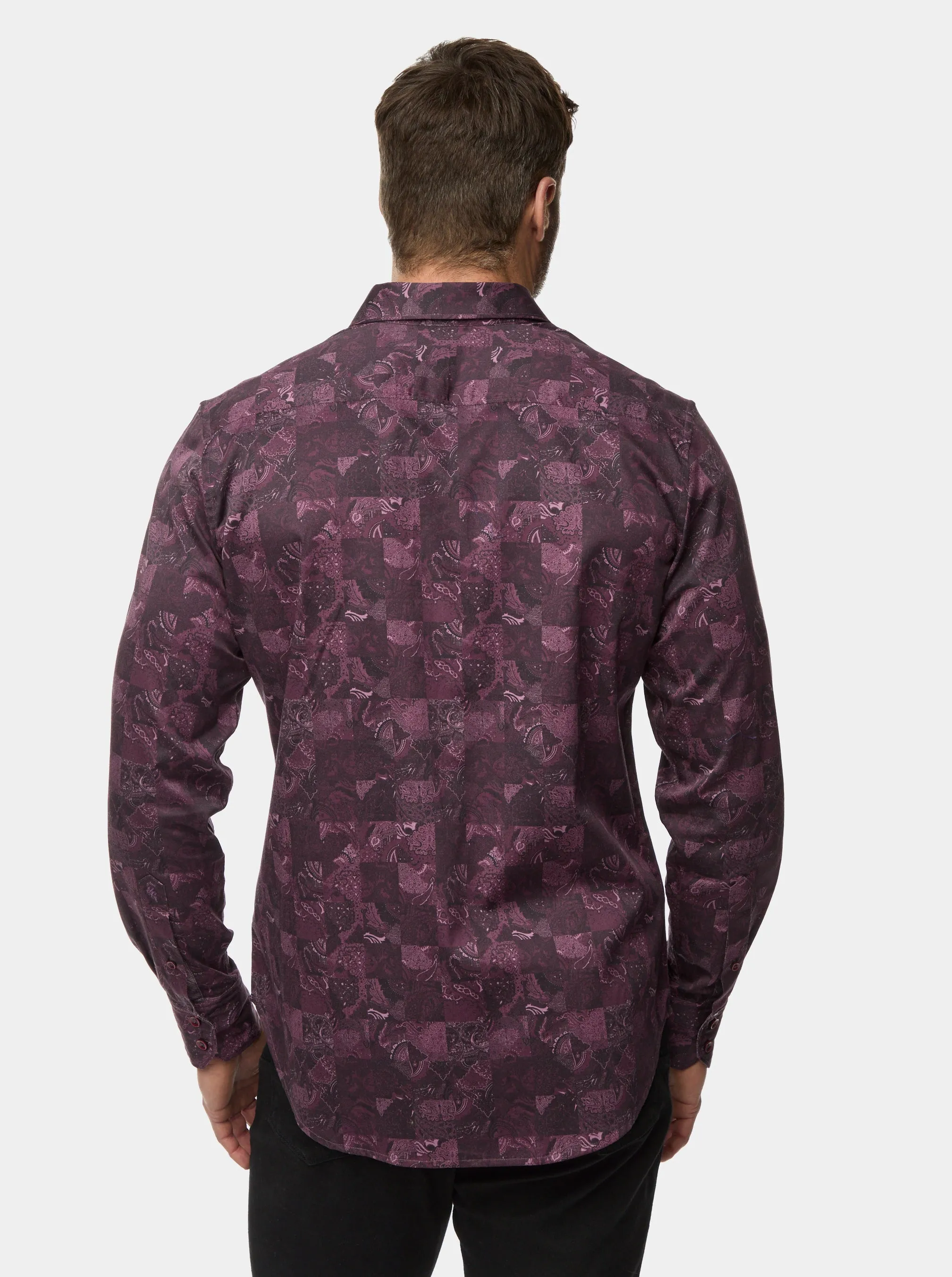 TOURNEAU LONG SLEEVE BUTTON DOWN SHIRT