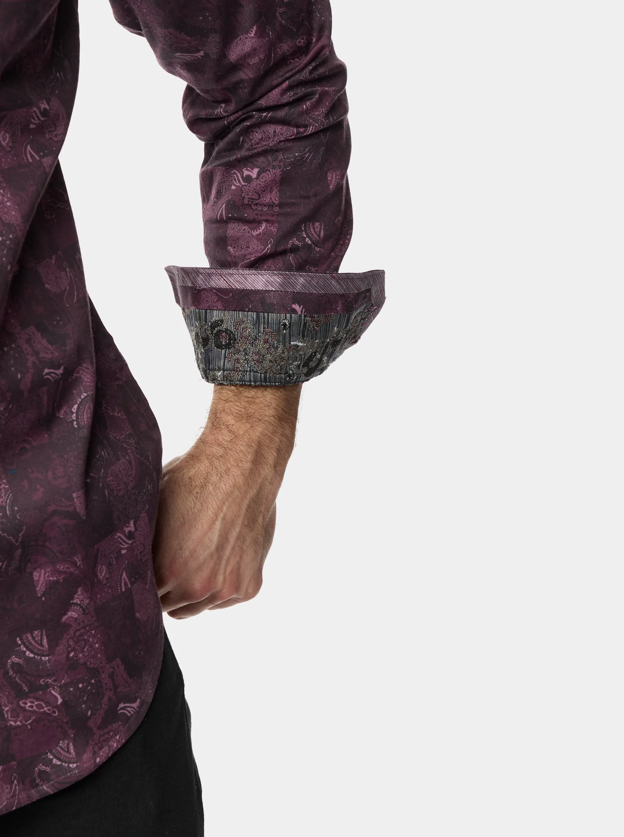TOURNEAU LONG SLEEVE BUTTON DOWN SHIRT