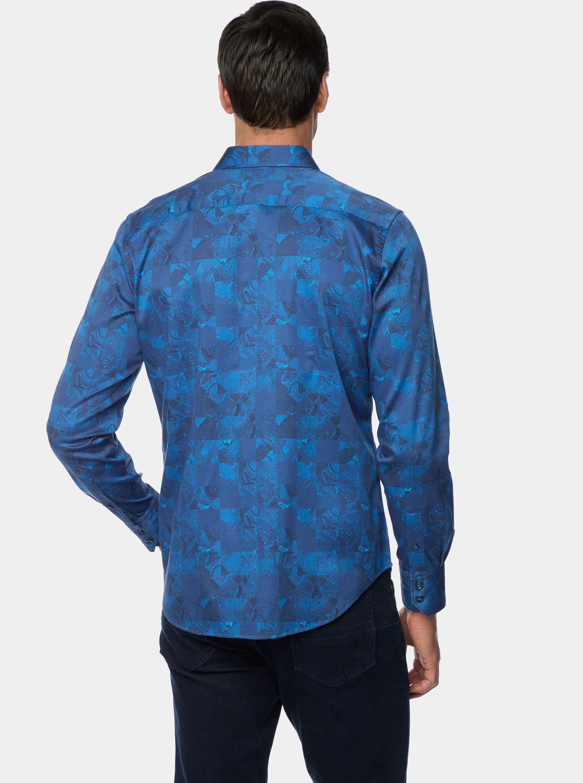 TOURNEAU LONG SLEEVE BUTTON DOWN SHIRT