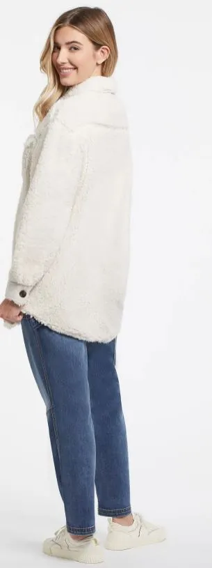 Tribal Faux Sherpa Shacket