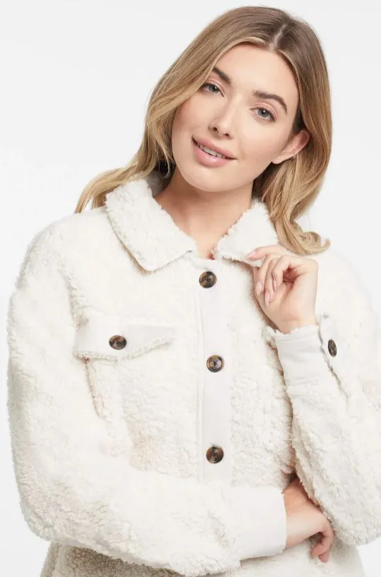 Tribal Faux Sherpa Shacket
