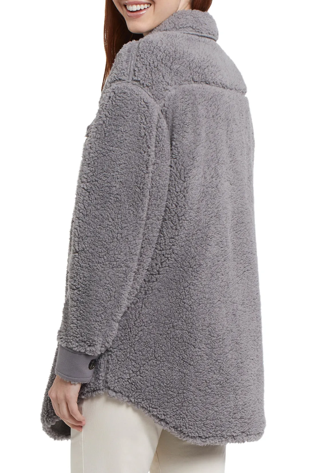 Tribal Faux Sherpa Shacket