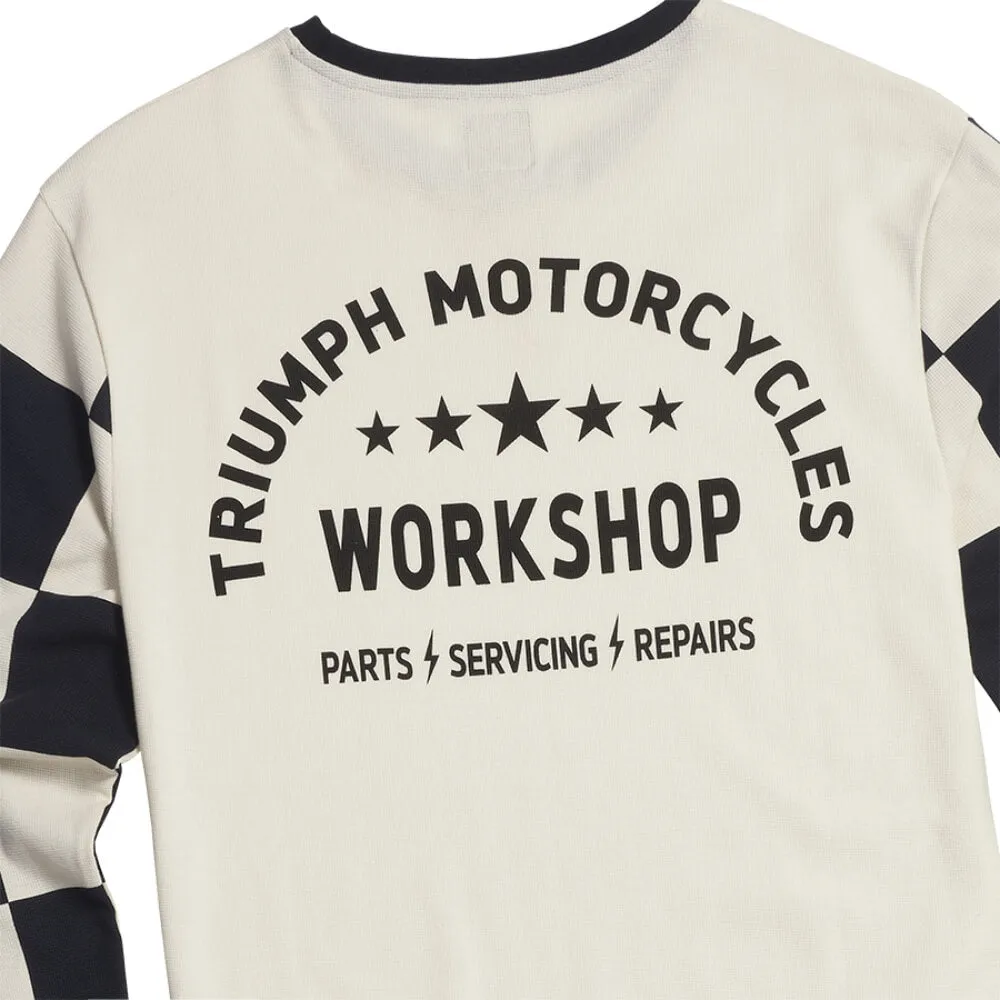 Triumph Harker Long Sleeved T-Shirt Bone / Black