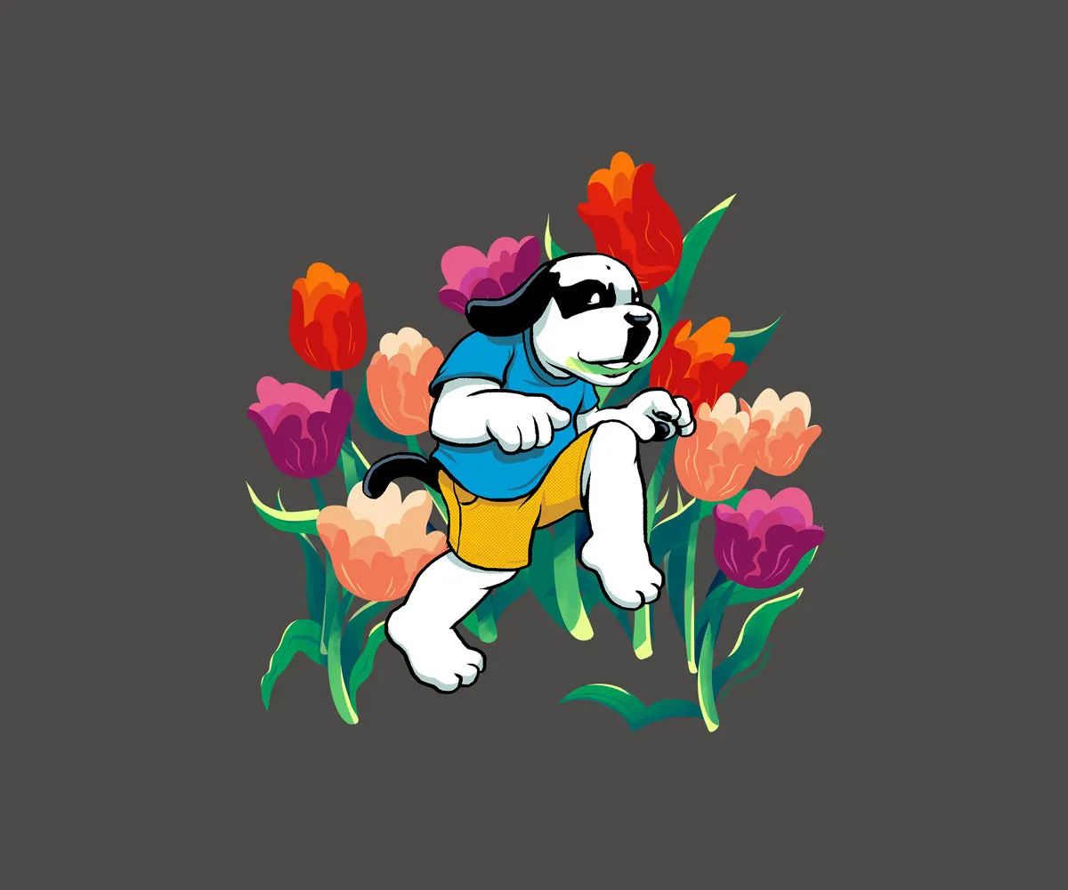 Tulip Dog T-shirt