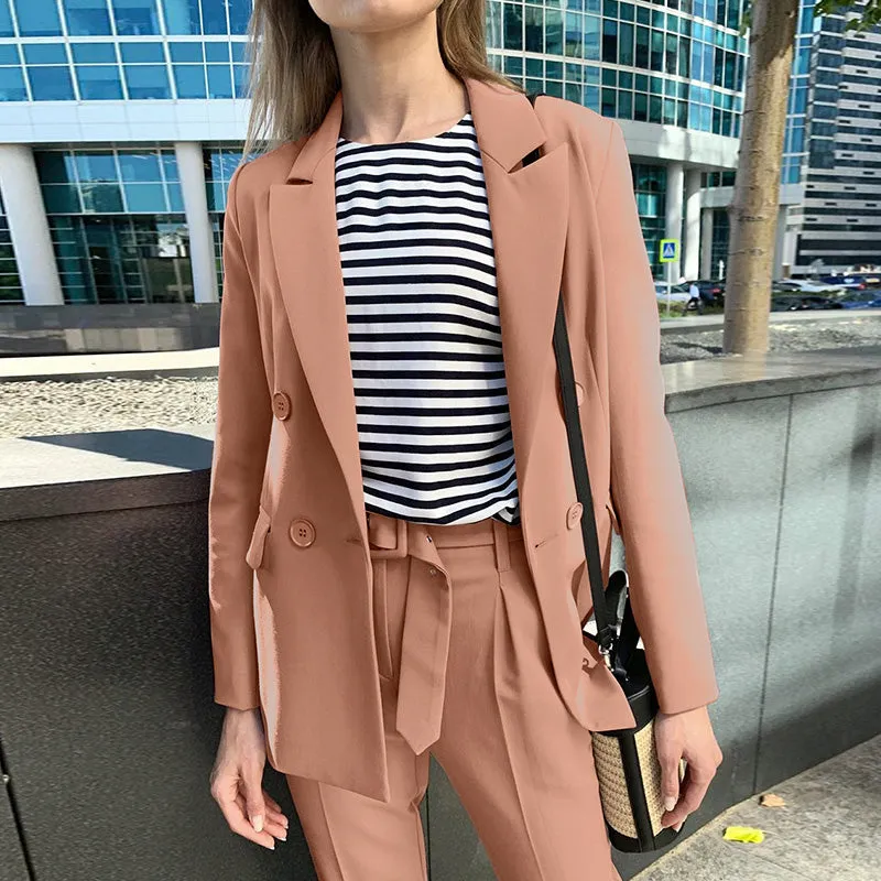 Two-Piece Comfy Blazer & Pants Set