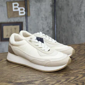 Universal Thread Courtney Sneakers Memory Foam Insole Light Beige Brown 8.5M