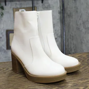Universal Thread Jenna Platform Boots with Memory Foam Insole Off White 6M