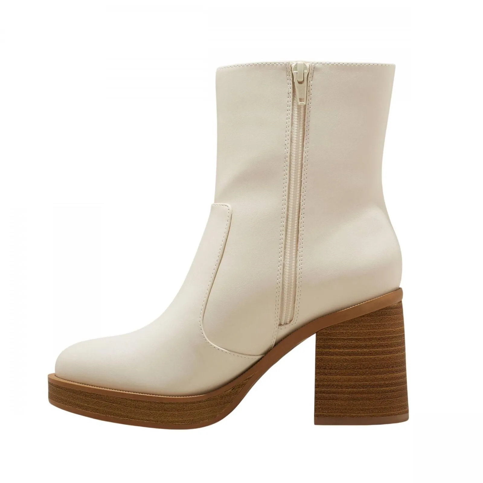 Universal Thread Jenna Platform Boots with Memory Foam Insole Off-White Ivory 6M