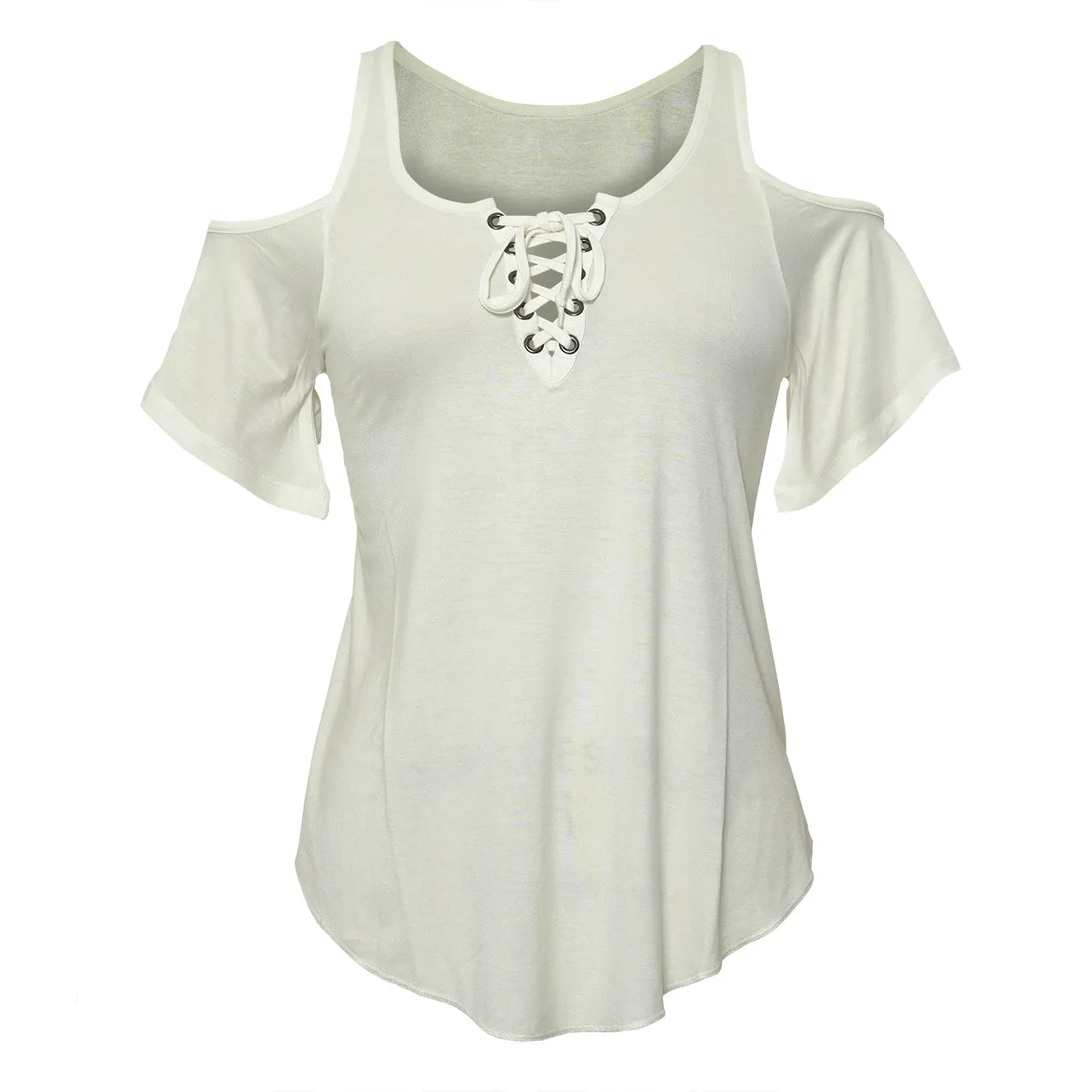 VB019/VB119 - Ladies Half Sleeve Shoulder cutoffs Shirts