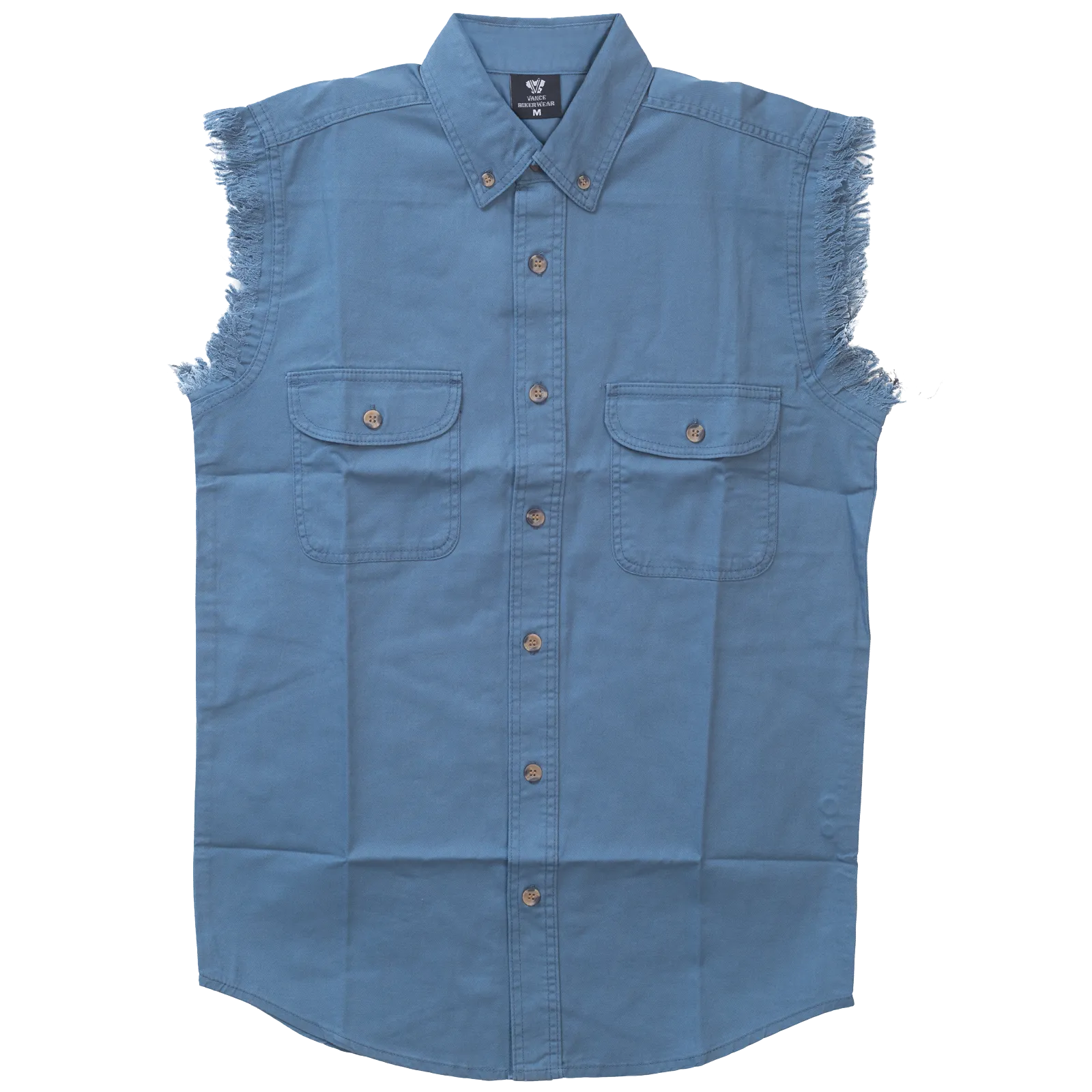 VB701 - Mens Cutoffs Light Blue Shirt