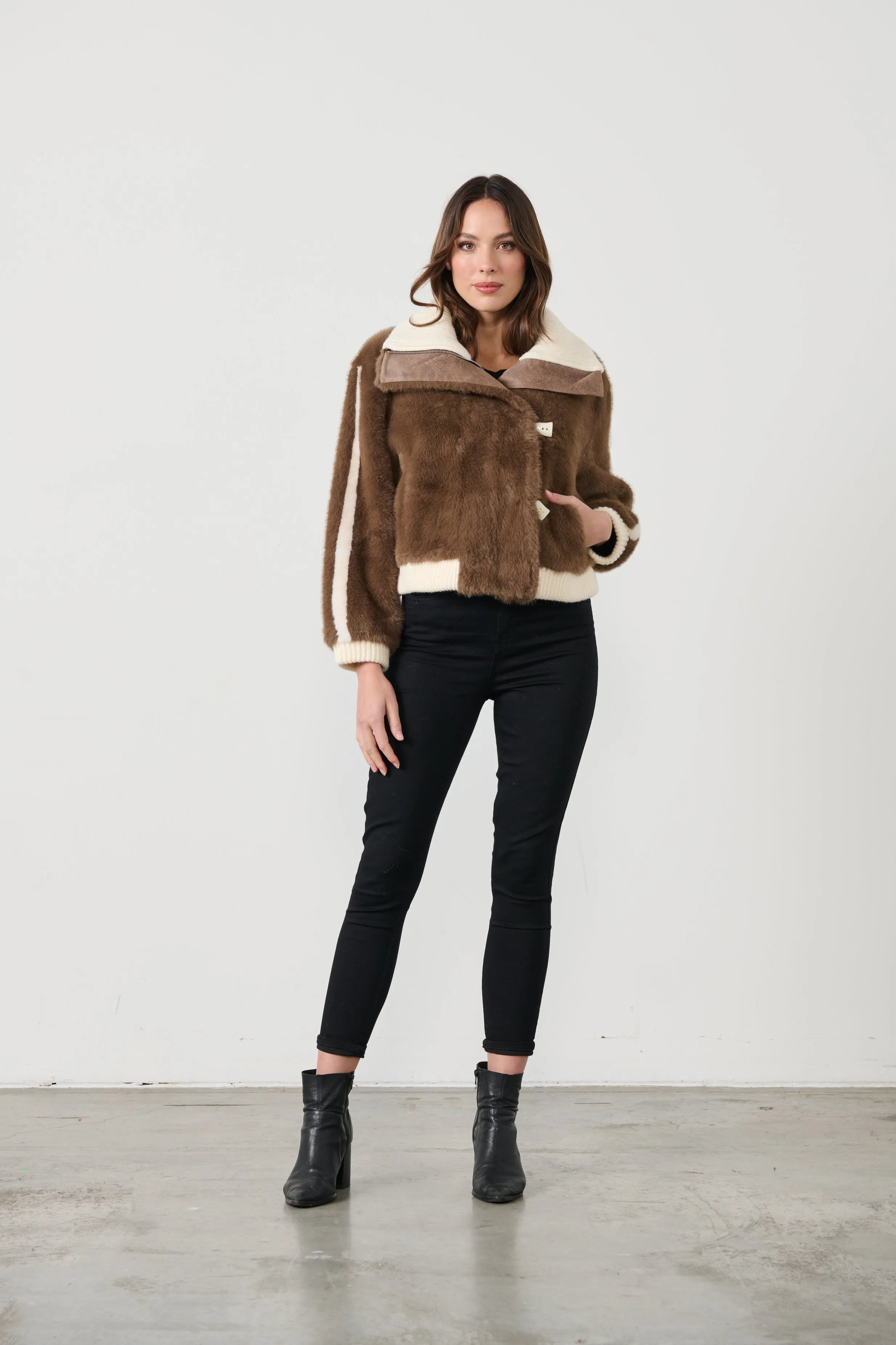 Vera Bomber Jacket - Brown - CJ4