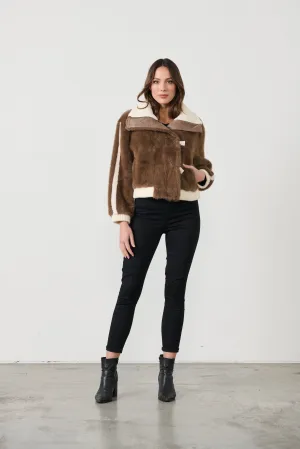 Vera Bomber Jacket - Brown - CJ4