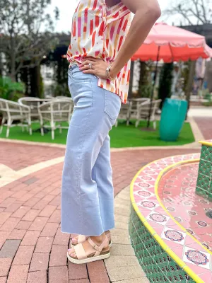 Vervet High Rise Crop Wide Leg