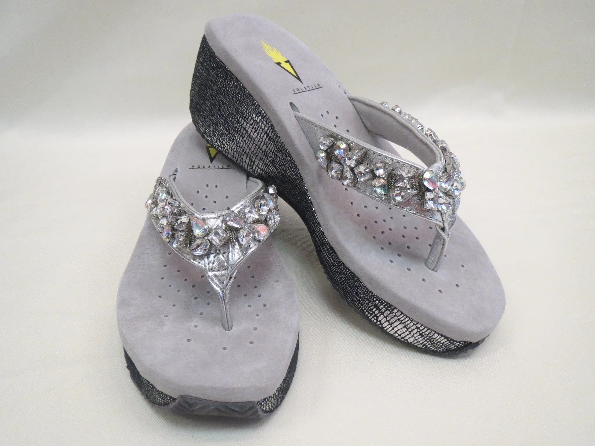 Very Volatile Rock Candy Sandal Silver