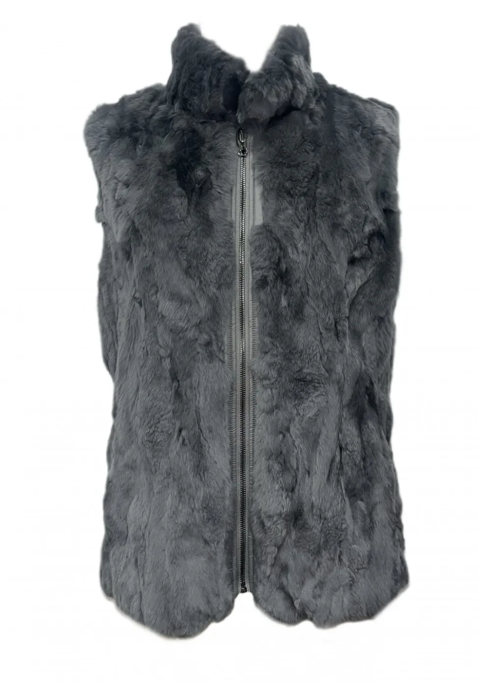 Vest, Reversible Genuine Rex Rabbit Fur - Linda Richards - FK260