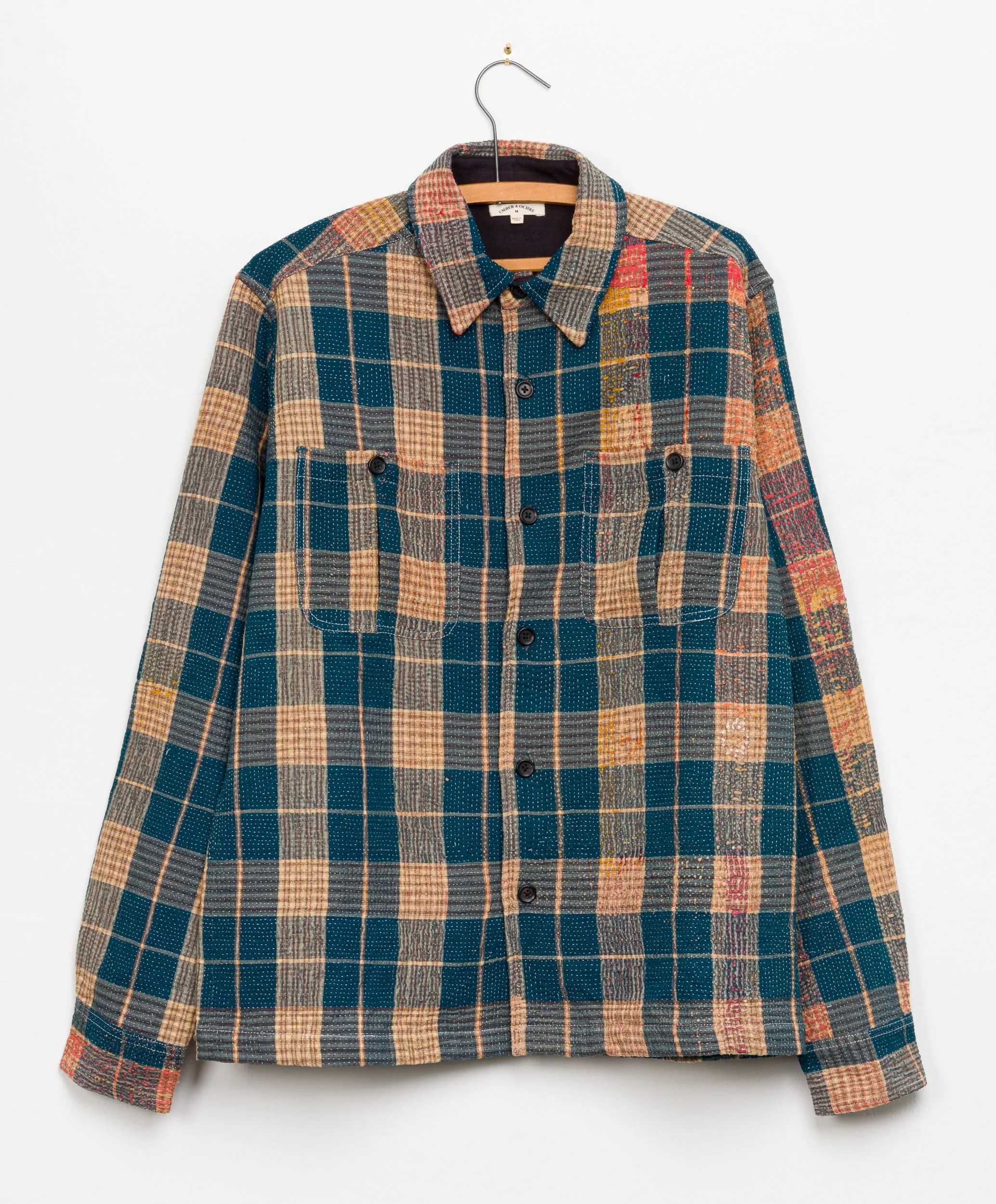 Vivek Overshirt in Quilted Kantha - M