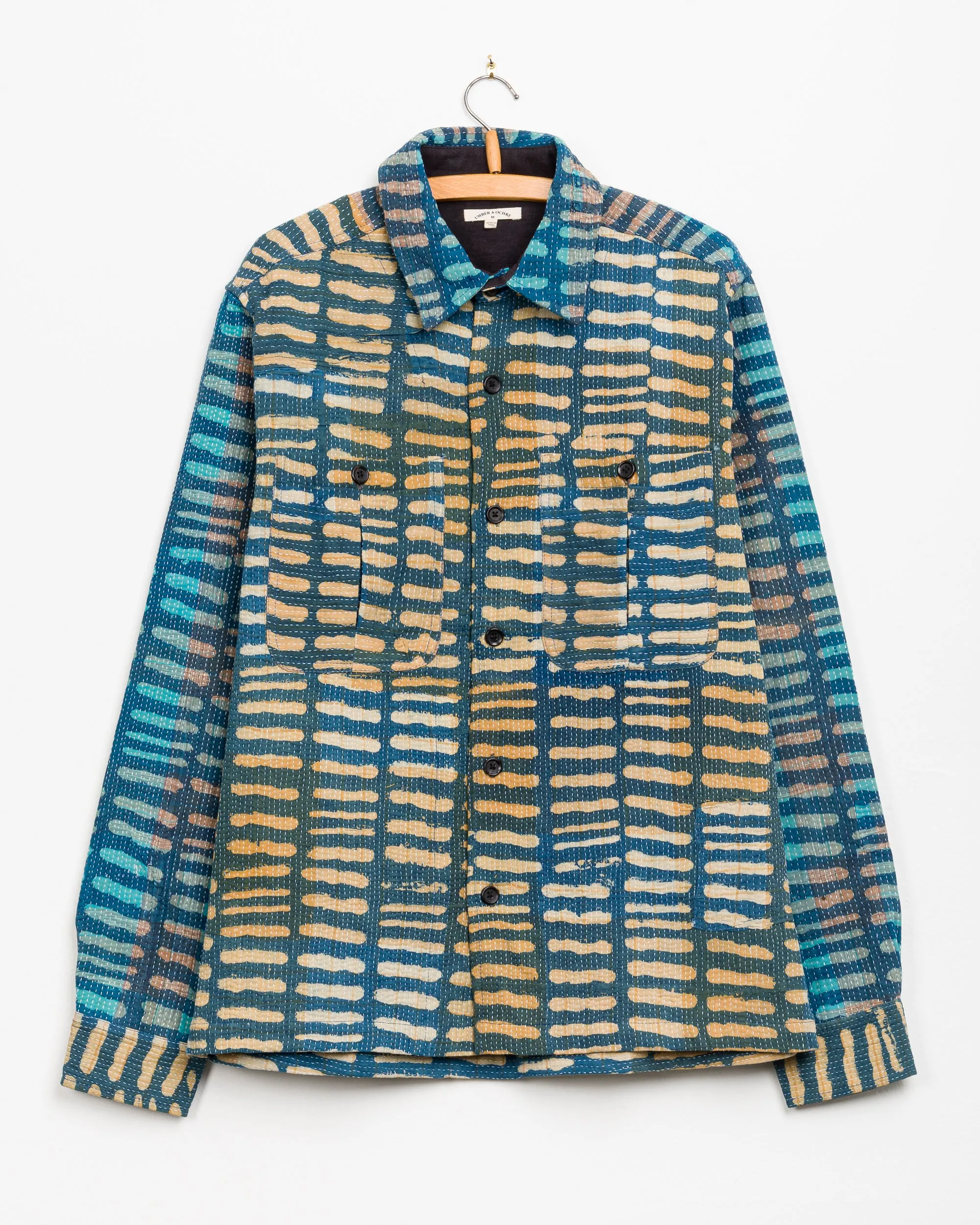 Vivek Overshirt in Quilted Kantha - M