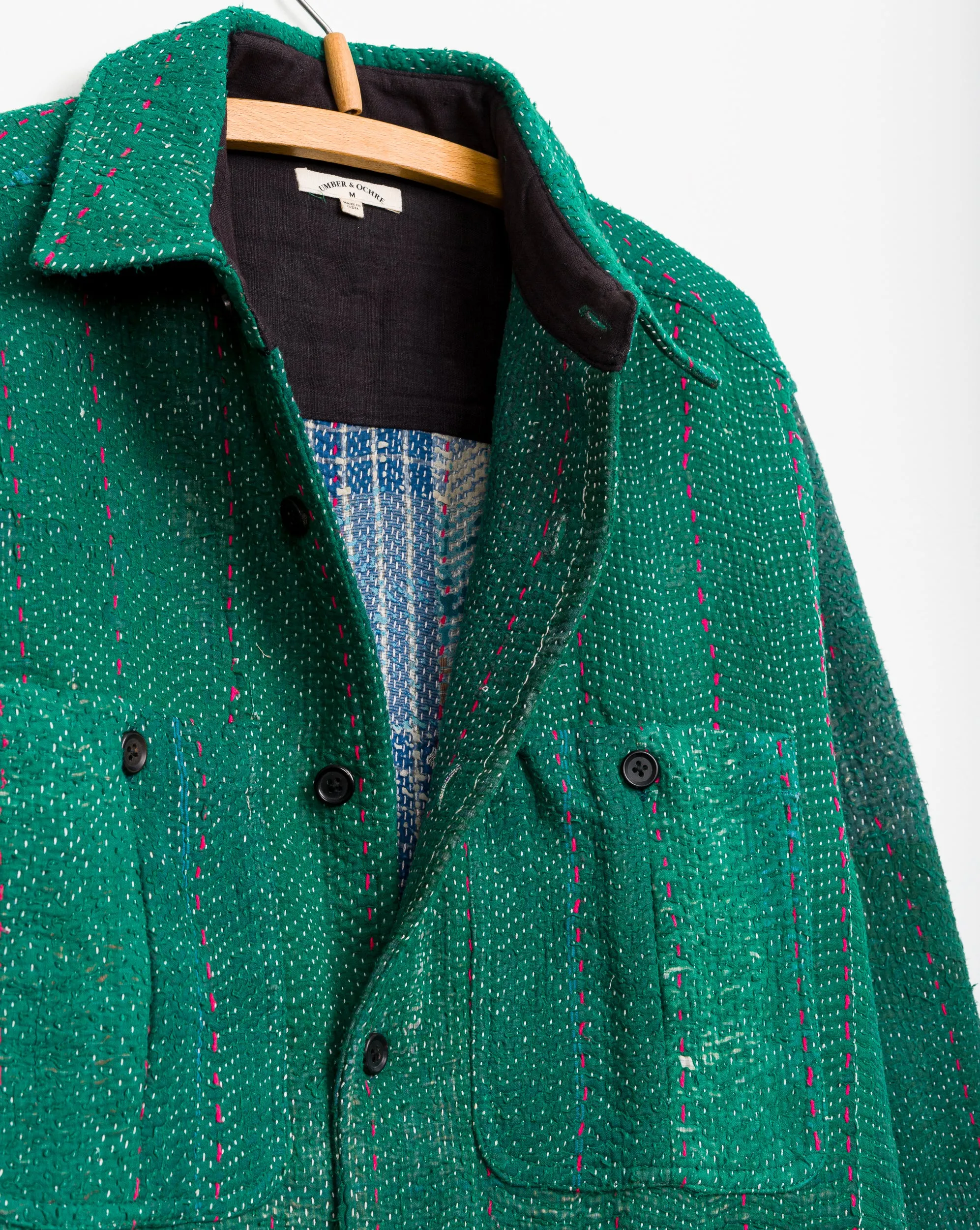 Vivek Overshirt in Quilted Kantha - M