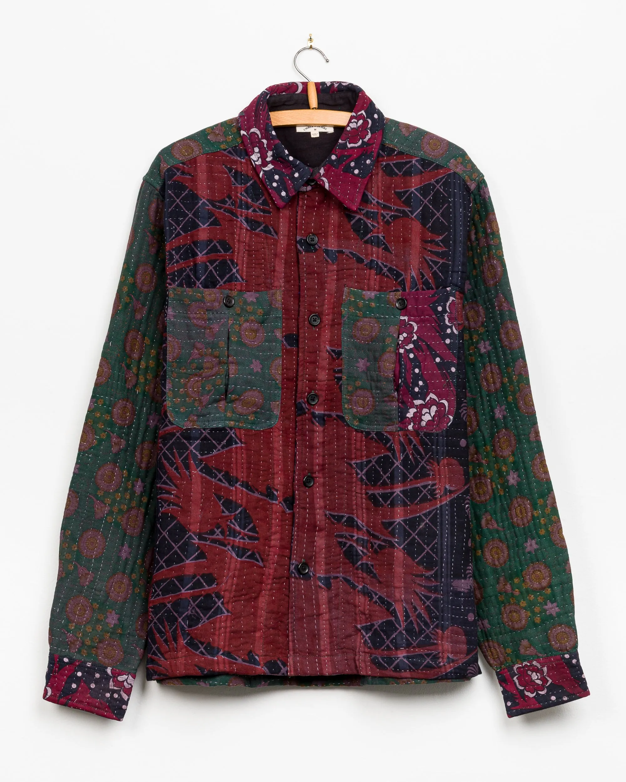 Vivek Overshirt in Quilted Kantha - M
