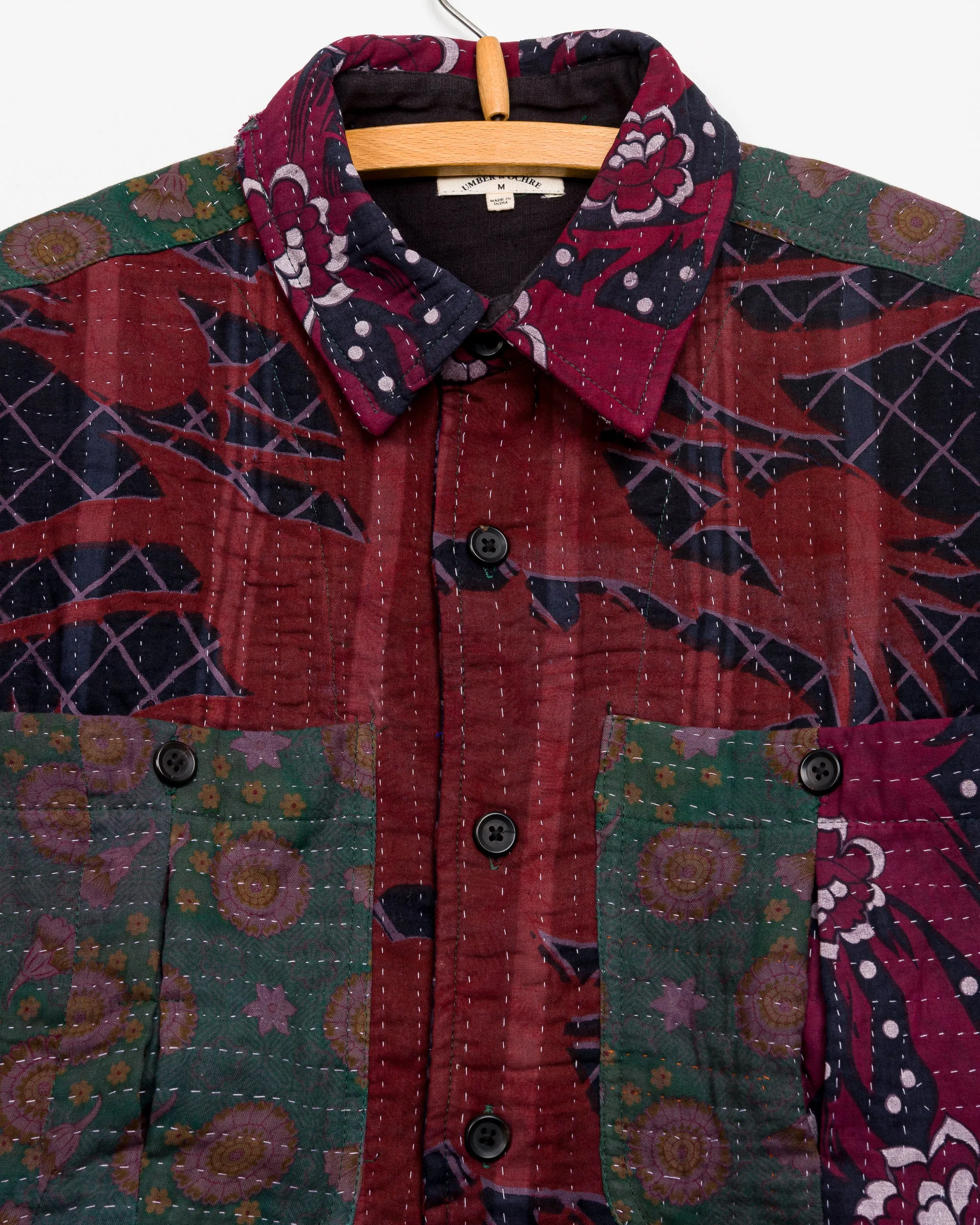 Vivek Overshirt in Quilted Kantha - M