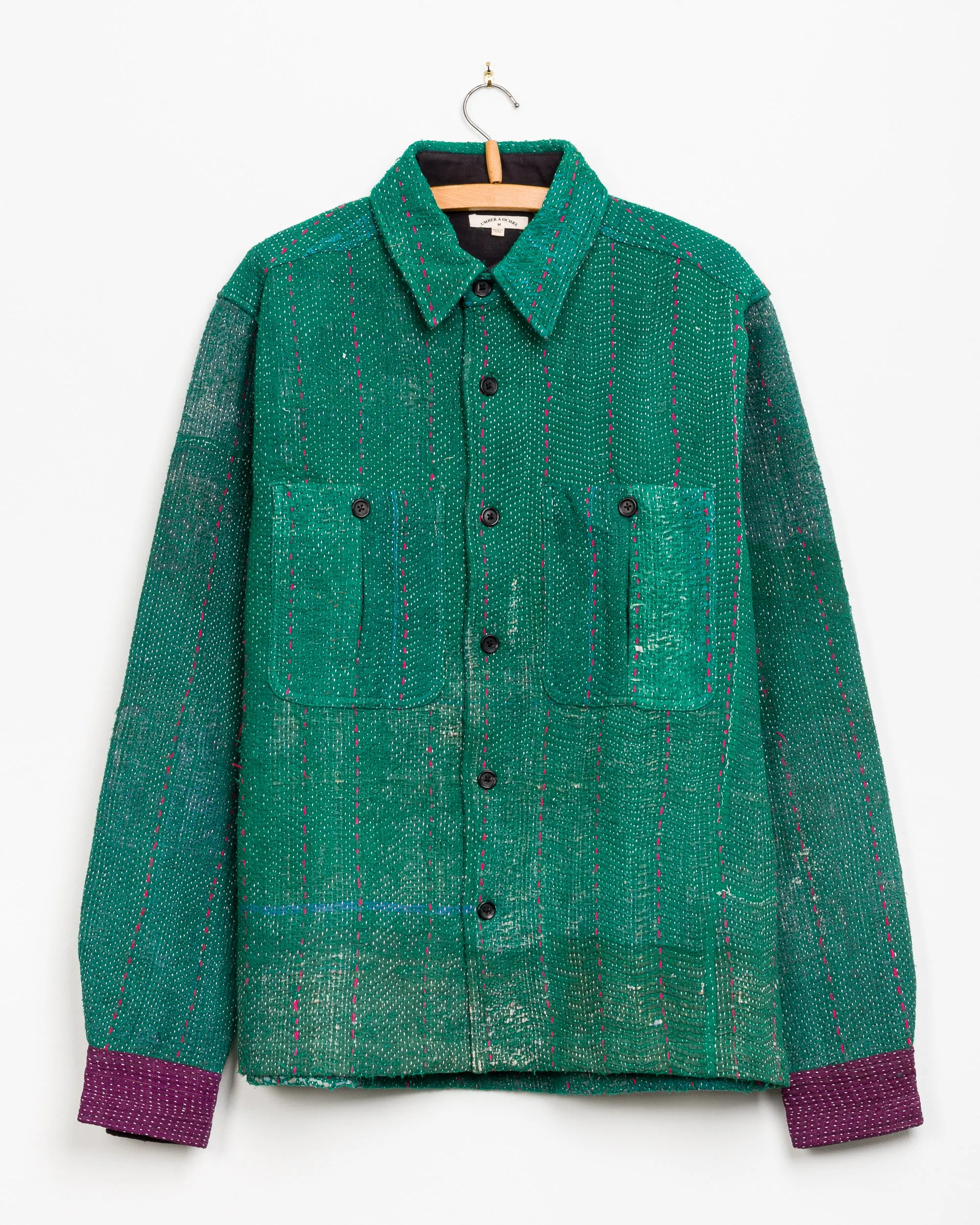 Vivek Overshirt in Quilted Kantha - M