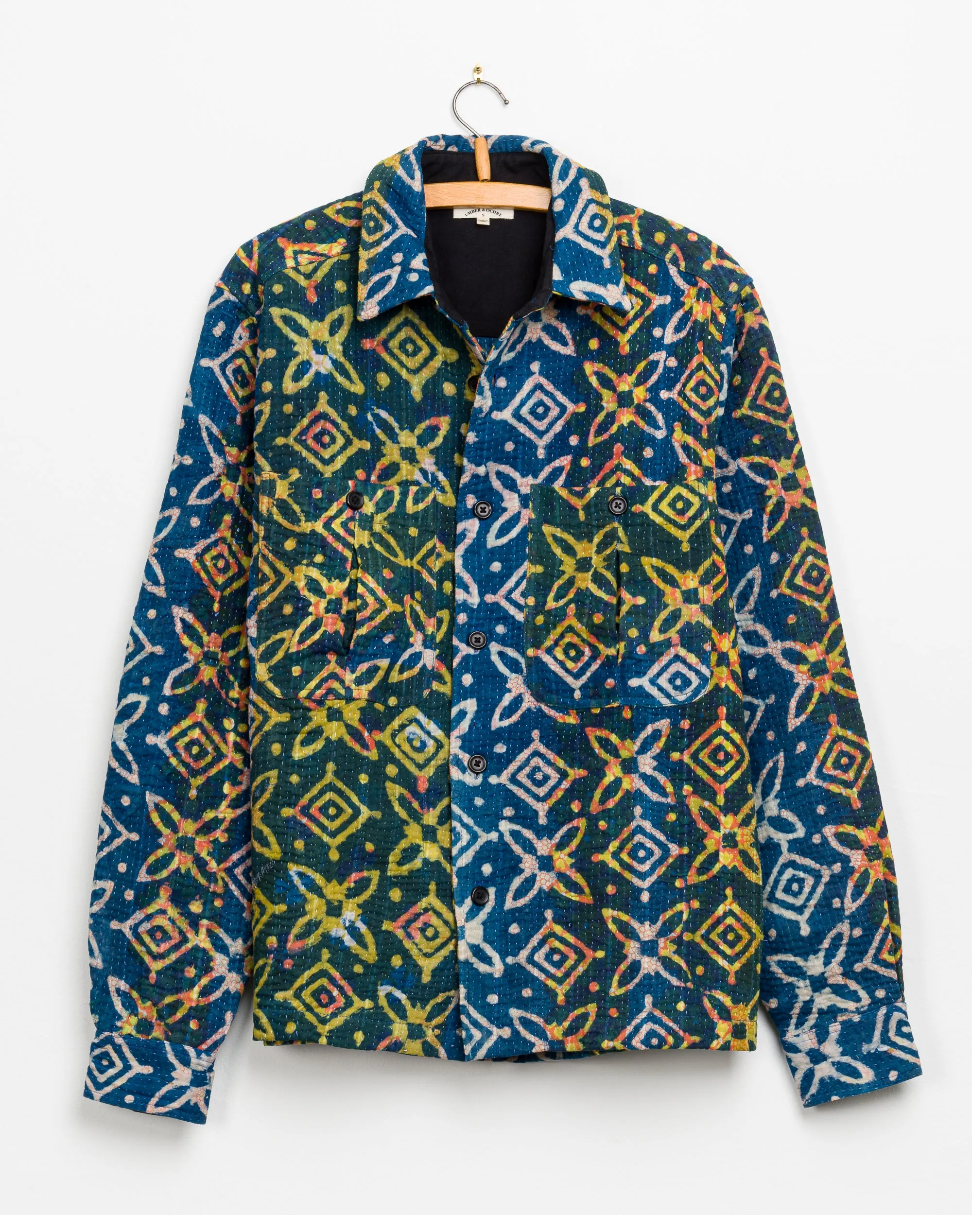 Vivek Overshirt in Quilted Kantha - M