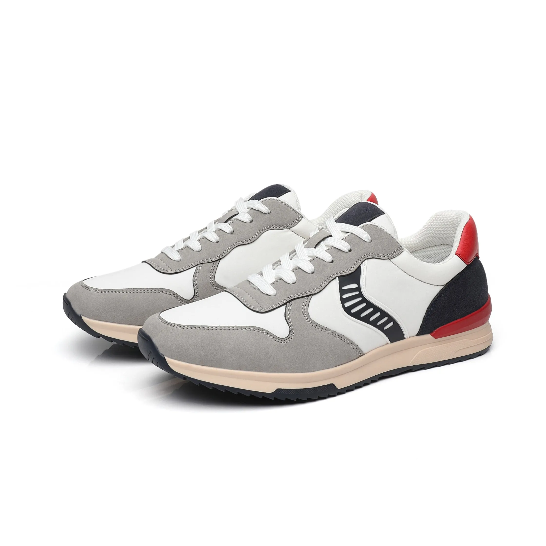 West Louis™ American Style Leather Athletic Sneakers
