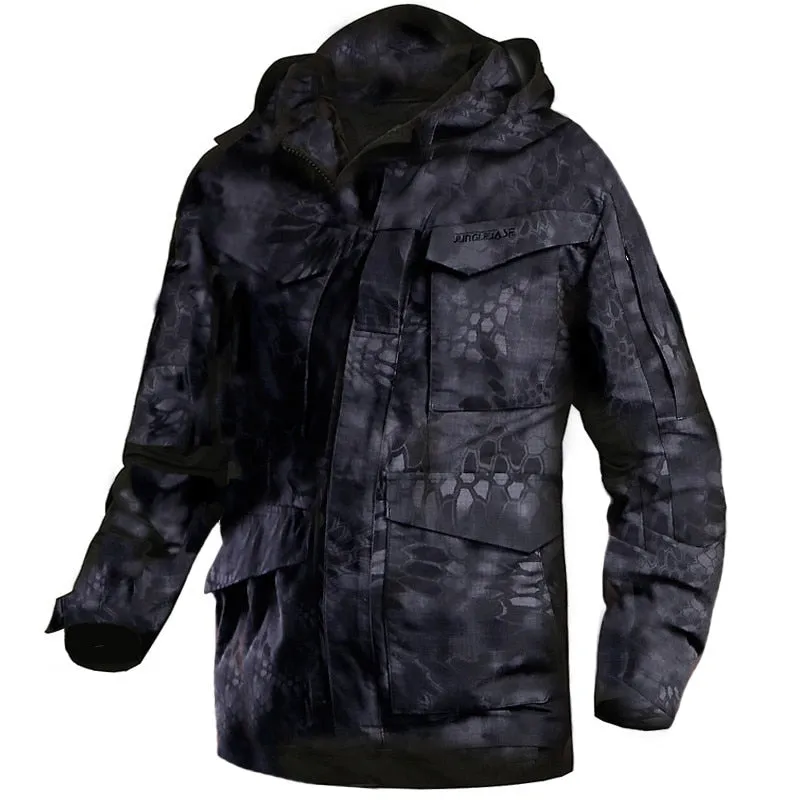 West Louis™ Army Tactical Windbreaker Hooded Outdoor Parka