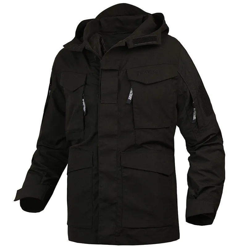 West Louis™ Army Tactical Windbreaker Hooded Outdoor Parka