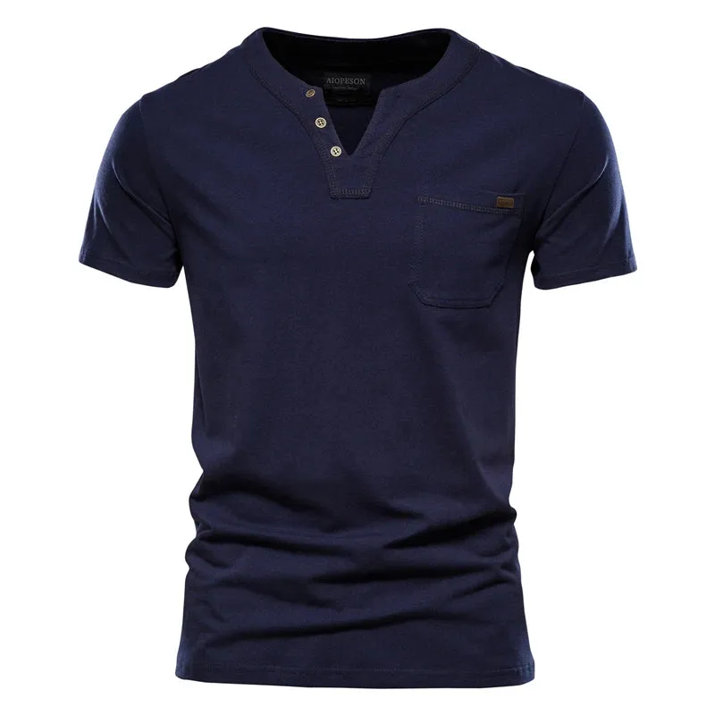 West Louis™ Casual Cotton Mens Summer T Shirts