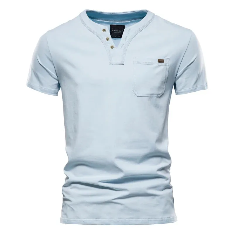 West Louis™ Casual Cotton Mens Summer T Shirts