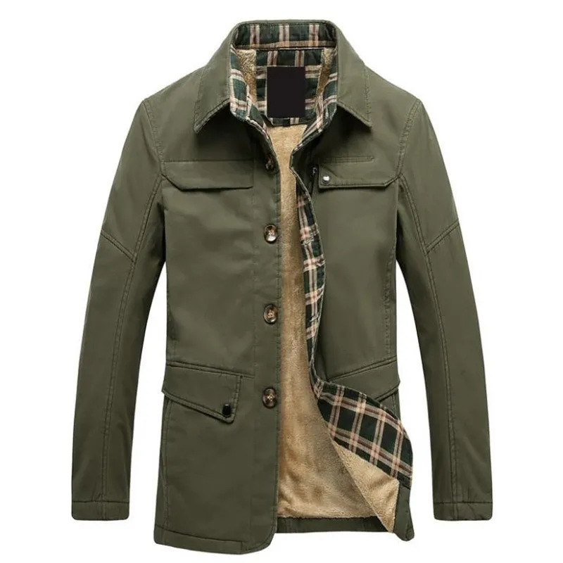 West Louis™ Solid Business Cotton Coat