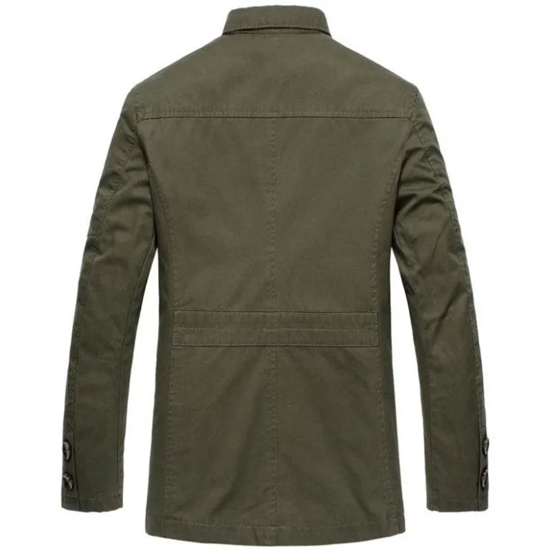 West Louis™ Solid Business Cotton Coat