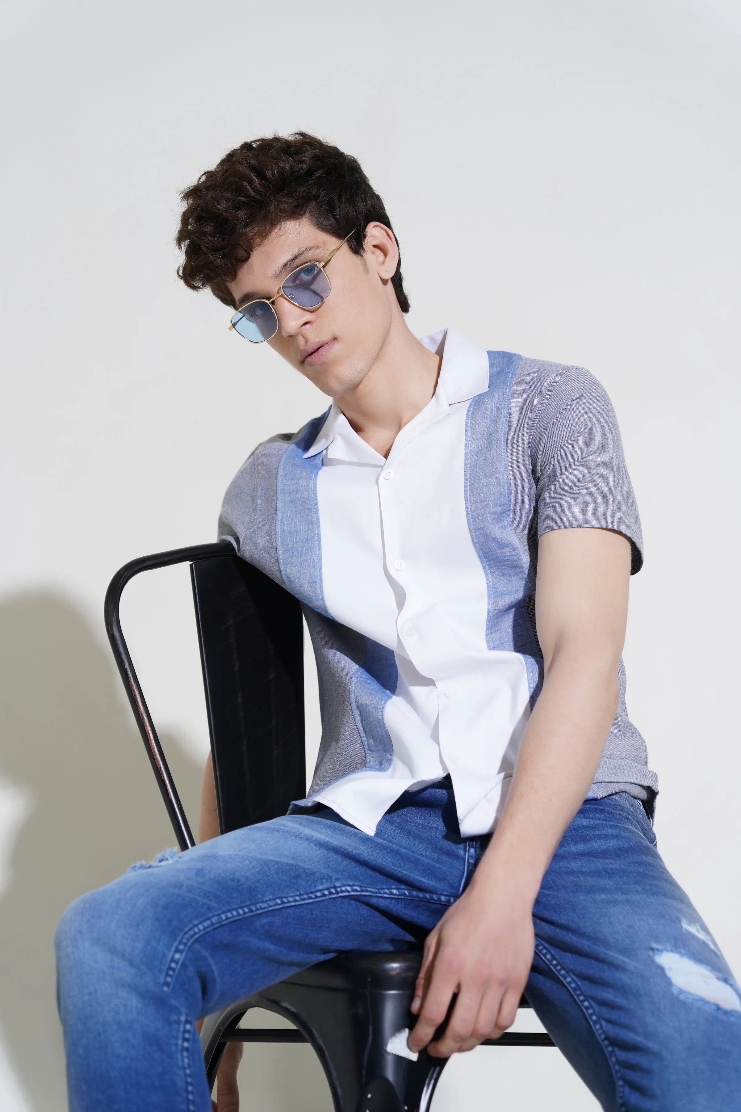 White Casual Shirt HS