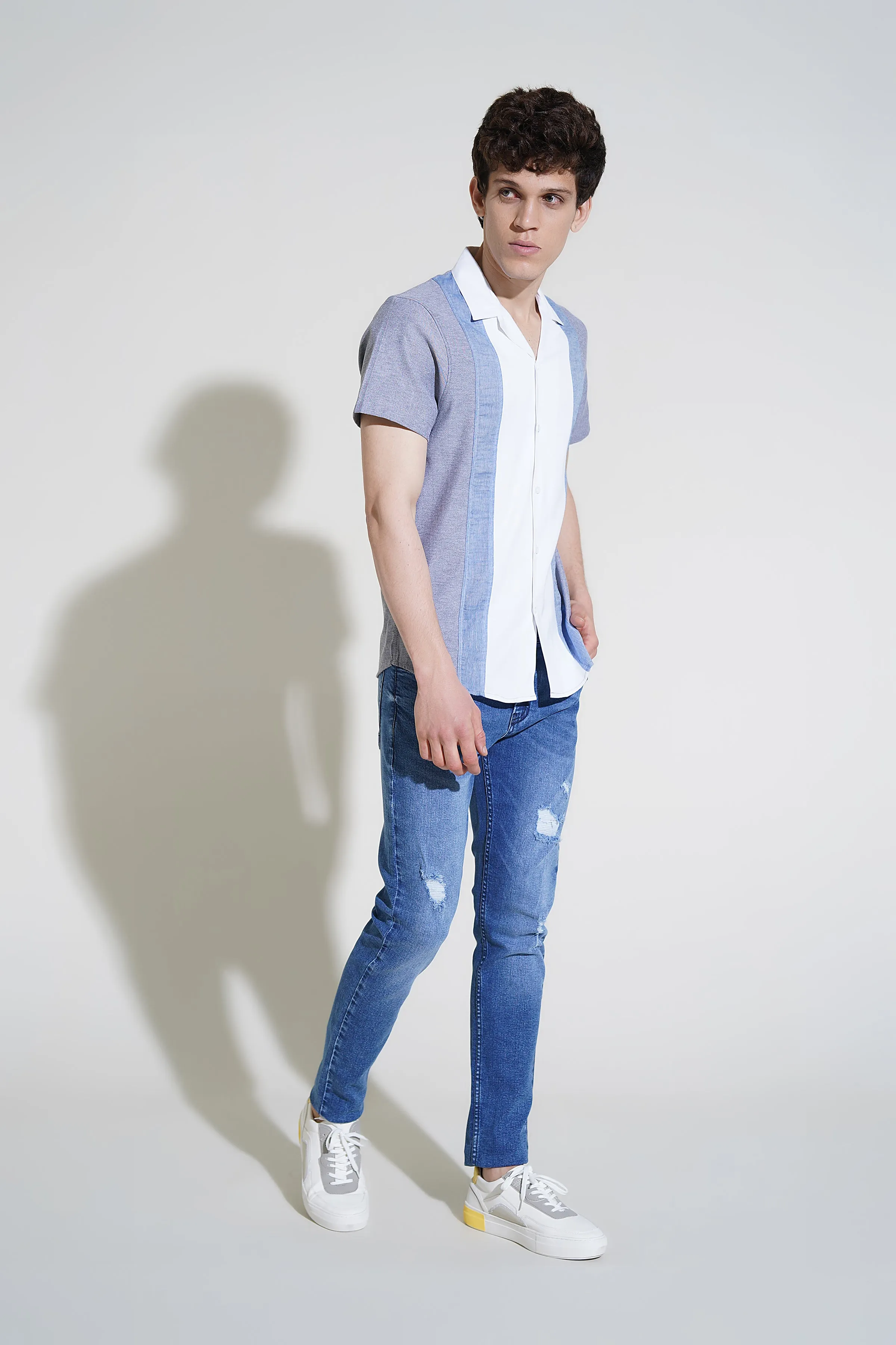 White Casual Shirt HS