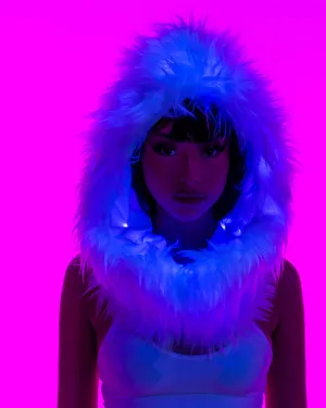 White Light Up LED Infinity Hoodie