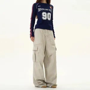 Wide-leg Cargo Pants