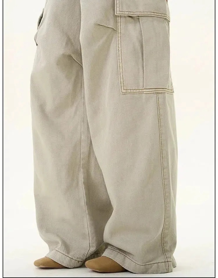 Wide-leg Cargo Pants