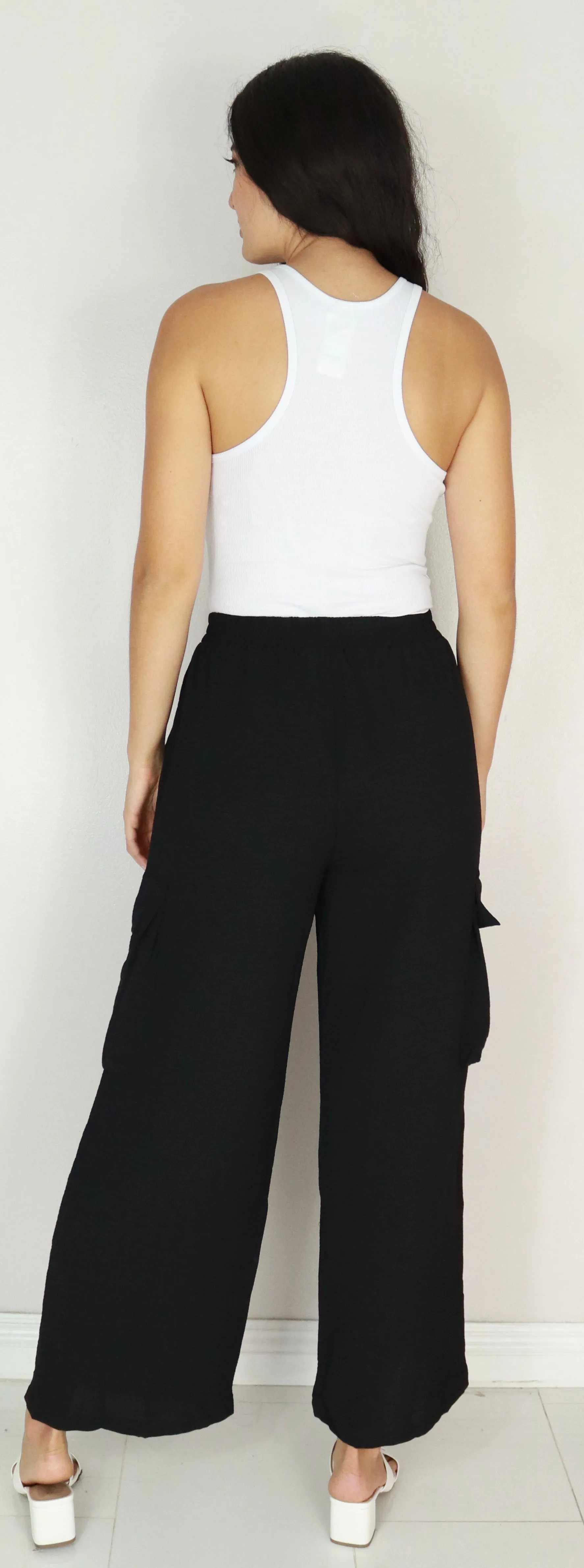 WIDE LEG CARGO PANTS