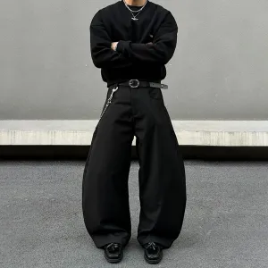 Wide-Leg Casual Pants