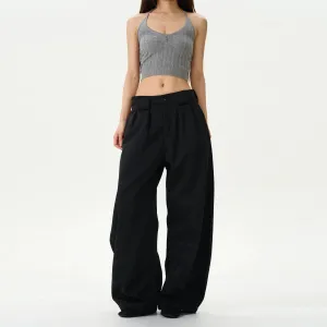 Wide-Leg Casual Pants
