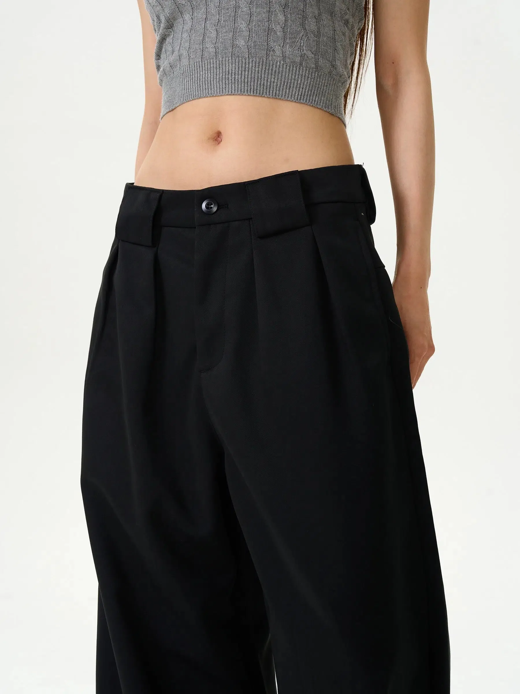Wide-Leg Casual Pants