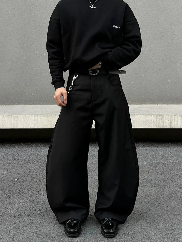 Wide-Leg Casual Pants