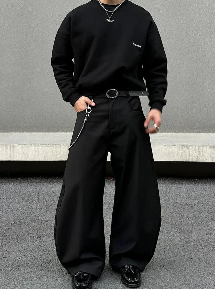 Wide-Leg Casual Pants