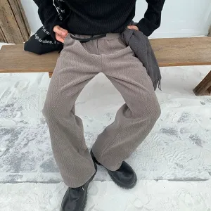 Wide-Leg High Waist Casual Pants